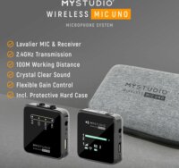 MyStudio Wireless 2,4GHz Mic Uno Csiptetős Mikrofon készlet 2db