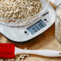 Mesko MS3179w Digitális konyhai mérleg tállal - Fehér