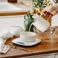 Mesko MS3179w Digitális konyhai mérleg tállal - Fehér