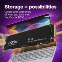 Crucial 500GB P310 Gen4 2280 NVMe PCIe M.2 SSD