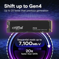 Crucial 500GB P310 Gen4 2280 NVMe PCIe M.2 SSD