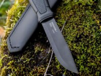 Morakniv Garberg Black Carbon Túrakés 248mm Multi-Mount tokkal - Fekete