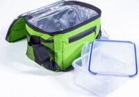 TOO CB-300 Hűtőtáska és ételhordó téglalap alakú ételtartóval - Zöld