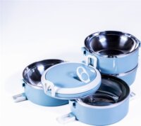 TOO KT-408 B Műanyag ételtároló készlet (4 db) - Kék