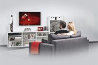 Hama 220809 32"-65" LCD TV/Monitor asztali tartó kar - Fekete (1 kijelző)