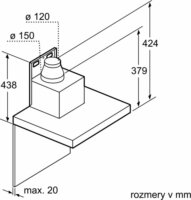 Siemens LC97BCP50 iQ500 Kürtős Páraelszívó Szagelszívó - Inox