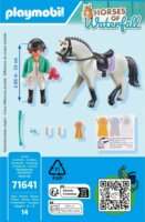 Playmobil 71641 Horses of Waterfall - Női versenylovas