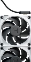 HYTE THICC FP12 120mm PWM Rendszerhűtő ventilátor 3db + Nexus Portal vezérlő - Fehér/Fekete
