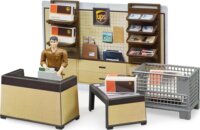 bruder 62250 UPS logisztikai központ készlet játékfigura