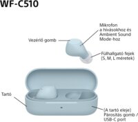 Sony WFC510L.CE7 True Wireless Bluetooth Fülhallgató - Kék