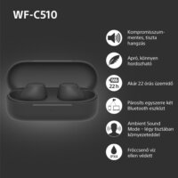 Sony WFC510B.CE7 True Wireless Bluetooth Fülhallgató - Fekete