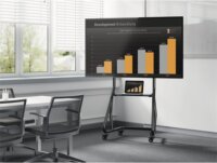 Hama 220875 49"-100" LCD TV/Monitor Gurulós állvány - Fekete (1 kijelző)