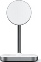 Satechi ST-WMCS2M 2in1 Wireless Mágneses Töltőállomás - Fehér