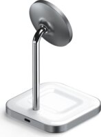 Satechi ST-WMCS2M 2in1 Wireless Mágneses Töltőállomás - Fehér
