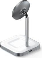 Satechi ST-WMCS2M 2in1 Wireless Mágneses Töltőállomás - Fehér