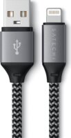 Satechi ST-TAL10M 25cm USB A Anya - Lightning iPhone TöltőKábel - Szürke (25cm)