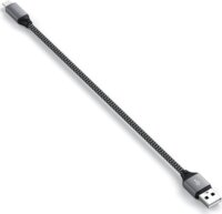 Satechi ST-TAL10M 25cm USB A Anya - Lightning iPhone TöltőKábel - Szürke (25cm)