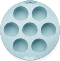 Iris Szilikon Kerek Muffin Sütőforma - Szürke / Fekete / Piros