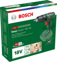Bosch EasyImpact 18V-40 Akkumulátoros Ütvefúró-Csavarozó (Akku és Töltő Nélkül)