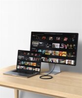 Satechi ST-YTB100K Thunderbolt 4 Apa - Thunderbolt 4 Apa Adat és Töltő Kábel - Fekete (1m)