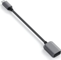 Satechi ST-UCATCM USB Type-C Apa - USB Type-A Anya Adapter Kábel - Szürke (20cm)