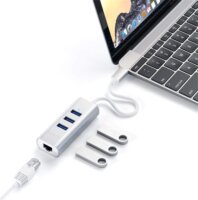 Satechi ST-TC2N1USB31AS Aluminium Type-C Dokkoló - Ezüst