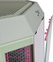 Thermaltake The Tower 300 Számítógépház Opcionális LCD kijelzővel - Türkiz / Pink