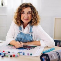 Ravensburger CreArt ART Collection - Japán cseresznyevirág festmény készlet 40x30cm