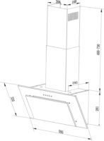 Respekta CH 33060 WB Kürtős Páraelszívó Szagelszívó - Fehér