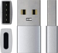 Satechi ST-TAUCS USB-A Apa - USB-C Anya Adapter - Ezüst