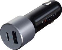 Satechi ST-TCPDCCM USB/Type-C Autós Töltő - Szürke (72W)