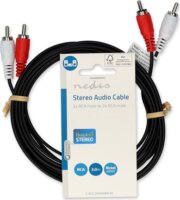 Nedis CAGL24200BK30 2x RCA apa - 2x RCA apa kábel (3m)