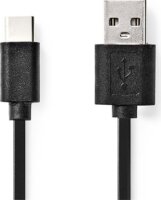 Nedis CCGL60600BK10 USB-A apa - USB-C apa 2.0 Adat és töltő kábel - Fekete (1m)