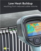 goobay Ultraflexibles U/FTP Cat 8.1 RJ45 Slim Patch kábel 1m - Fehér