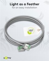 goobay Ultraflexibles U/FTP Cat 8.1 RJ45 Slim Patch kábel 1m - Szürke