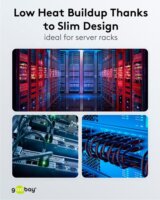 goobay Ultraflexibles U/FTP Cat 8.1 RJ45 Slim Patch kábel 1m - Szürke