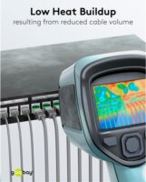 goobay Ultraflexibles U/FTP Cat 8.1 RJ45 Slim Patch kábel 1m - Szürke