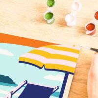 Ravensburger CreArt ART Collection - Tengerparton festmény 3 darabos készlet 24x30cm