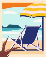 Ravensburger CreArt ART Collection - Pihenés a tengerparton festmény készlet 24x30cm