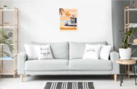 Ravensburger CreArt ART Collection - Tengerparti Kunyhó festmény készlet 24x30cm