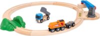BRIO World "A" Vonatpálya Tehervonattal és daruval kezdőkészlet