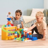 VTech M400 Build & Store Box - Kreatív Golyópálya Katapult készlet