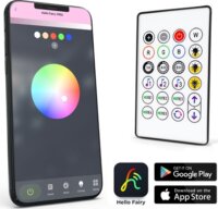 Delight Smart Kültéri / Beltéri 25 db RGBIC LED Csillag Alakú Okos Fényfüzér 5m - Színes