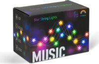 Delight Smart Kültéri / Beltéri 25 db RGBIC LED Csillag Alakú Okos Fényfüzér 5m - Színes