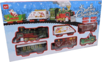 Karácsonyi Dekorációs kisvonat pályaszett Mikulással