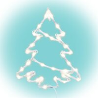 Somogyi KID502WW Home LED-es Fenyőfa Ablak Dekoráció - Fehér