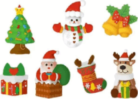 Karácsonyi hűtőmágnes készítő szett