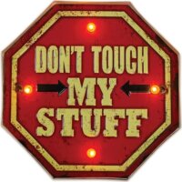 Forever Light Retro falra akasztható USB metál LED dekorációs lámpa "DO NOT TOUCH"