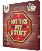 Forever Light Retro falra akasztható USB metál LED dekorációs lámpa "DO NOT TOUCH"