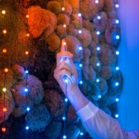 Twinkly 100 Candies RGB+W Kültéri Beltéri LED Karácsonyfa fények 6m - RGB